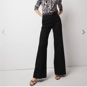 WHBM Extra High Rise Black Trouser Jeans